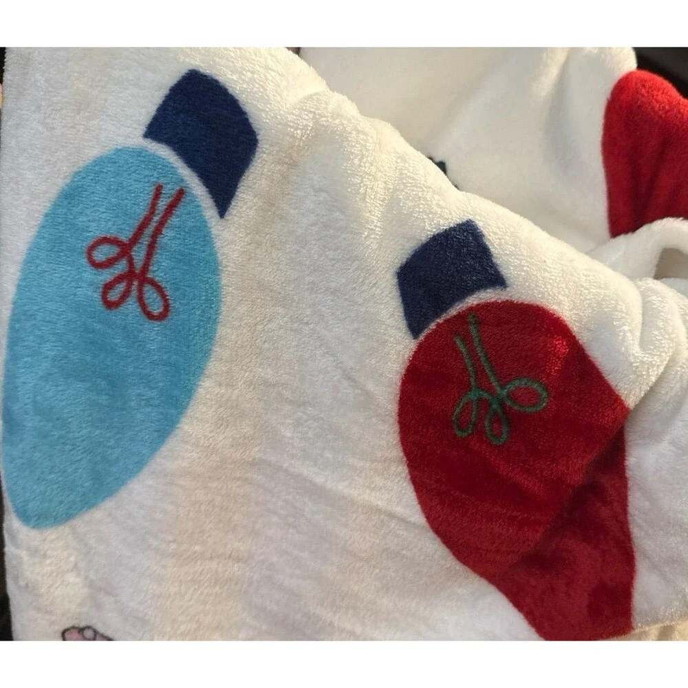 2025 Disney Christmas Stitch Plush Throw Blanket